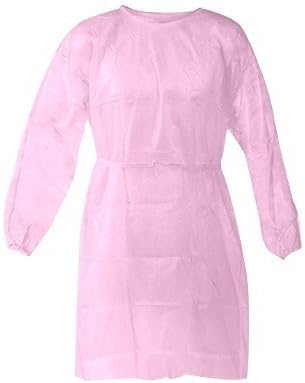 ISOLATION GOWNS PINK 10 PACK