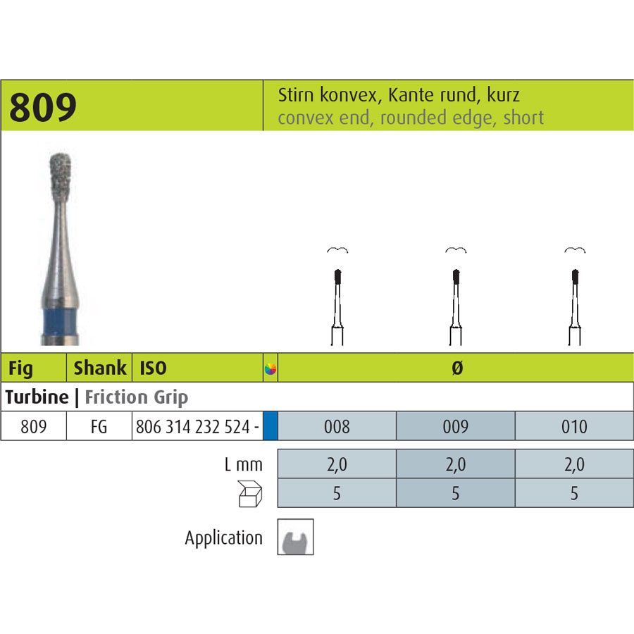 JOTA INSTRUMENTO DE DIAMANTE FG (809.FG.009)