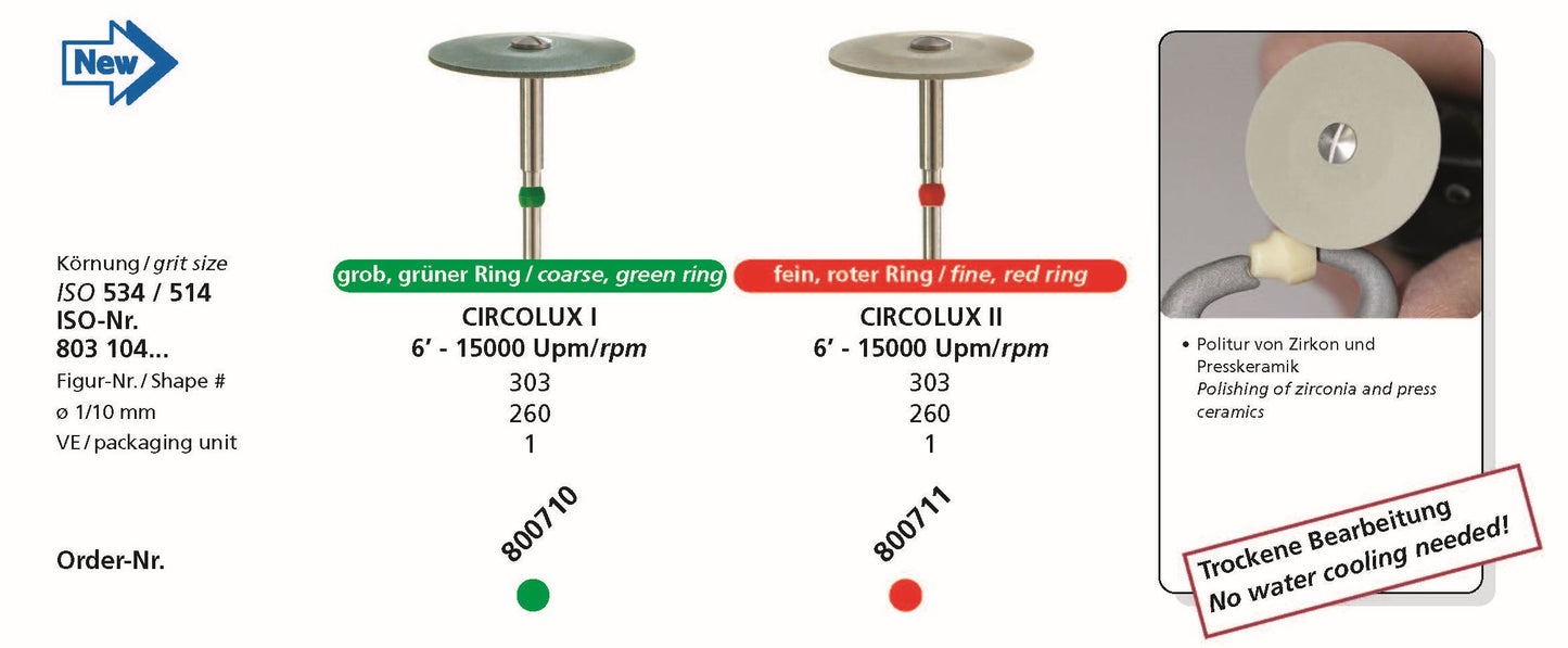 DFS Circolux II Lense Fine Coarse Grit 26mm