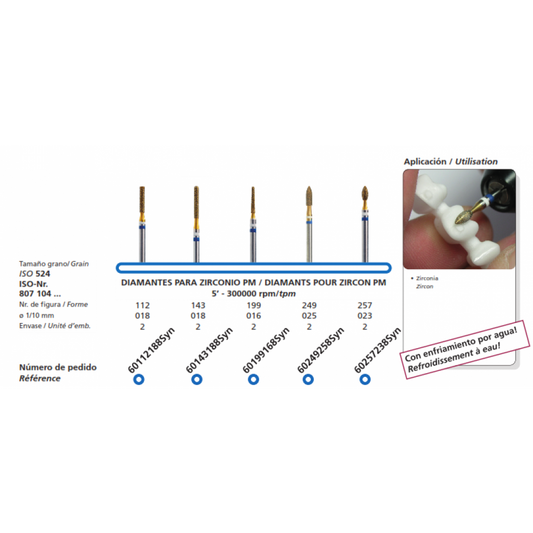 DFS Galvanische Diamantschleifer HST, VE: 2 St. Medium Coarse Grit 1.8mm