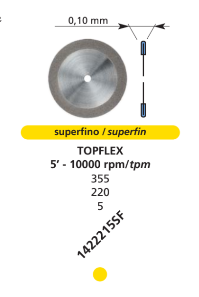 DFS TOPFLEX Diamond Disc for Smart Fox SuperFine Coarse Grit 22mm