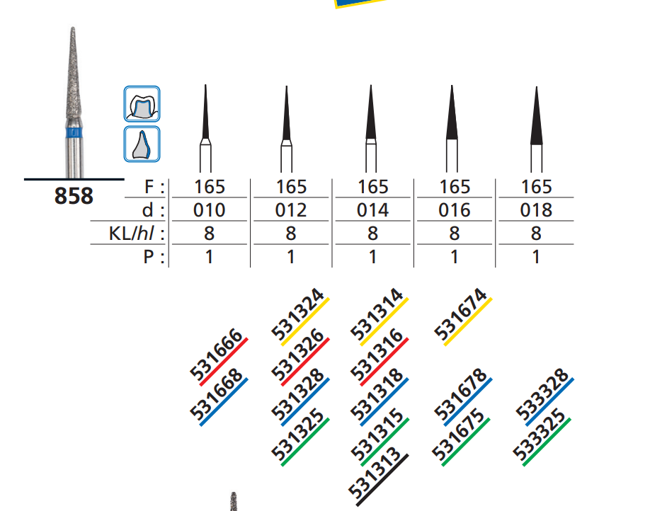 DFS ODON FG Diamond Gros Coarse Grit 1.4mm