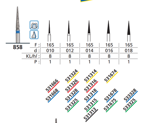 DFS ODON FG Diamond Gros Coarse Grit 1.4mm