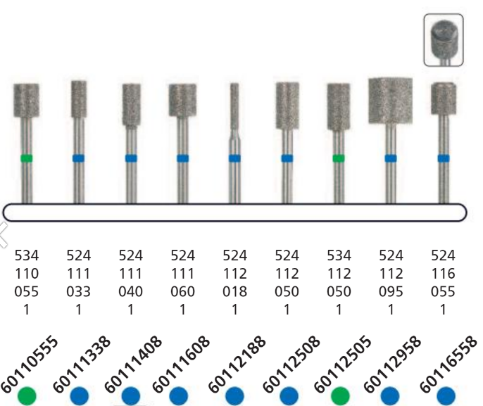 DFS PODO Electroplated Diamond Instrument HP