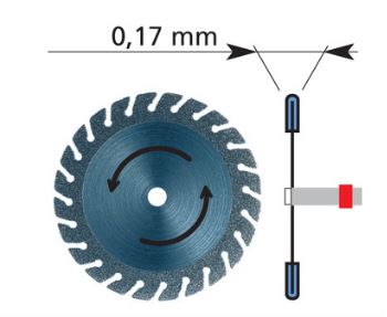 DFS LASERFLEX DIAMOND DISC MOUNTED Double Face Fine Coarse Grit 22mm