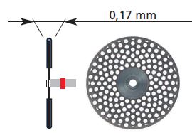 DFS POLYFLEX Diamond Disc Unmounted, Double Face Fine Coarse Grit 22mm