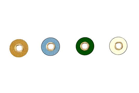 Micerium ENA Shiny Disc Coarse Ivory grain